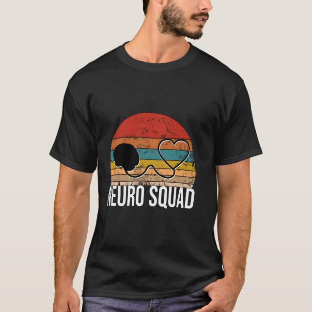 Camiseta Neuro Squad Neurologist Ele Neuroscience (Frente)