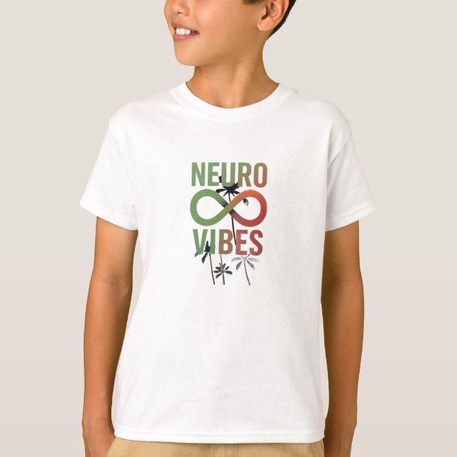 Camiseta Neuro Vibes Símbolo de Infinito da Neurodiversidad (Frente)