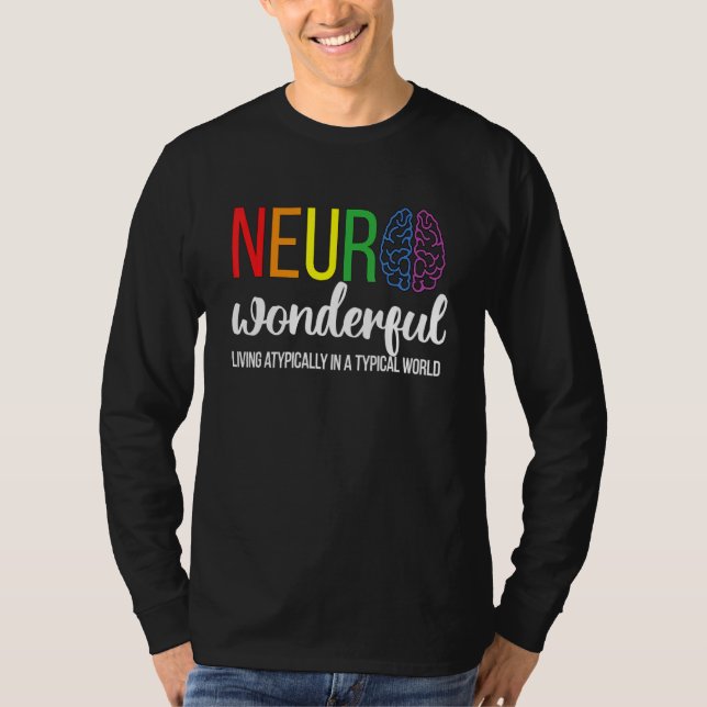 Camiseta Neuro Wonderful Neurodiversity Autism Neurodiverge (Frente)