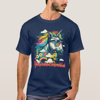 Camiseta Neurocientista do Rainbow Unicorn