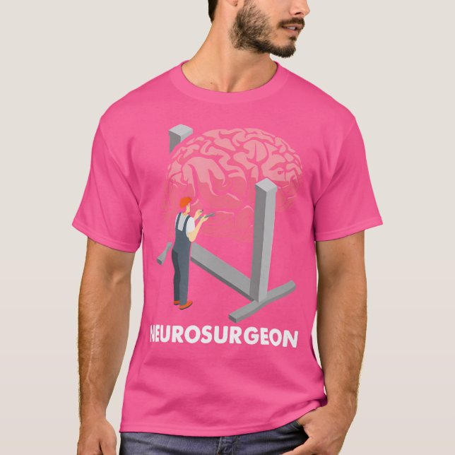 Camiseta Neurocirurgião Neurologia Neurociência Cérebro Méd (Frente)