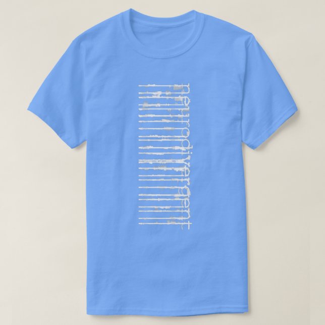 Camiseta Neurodivergência é diferente e normal (Frente do Design)