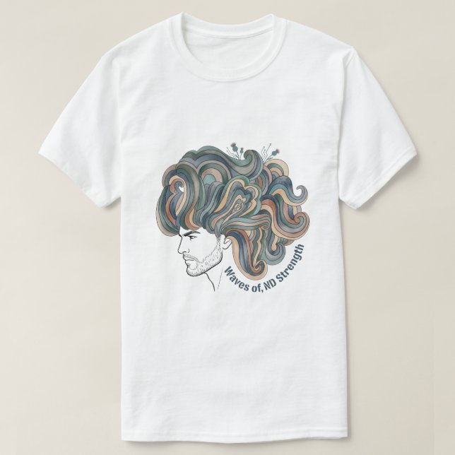 Camiseta Neurodivergent Pride | Empowering Quote Art (Frente do Design)