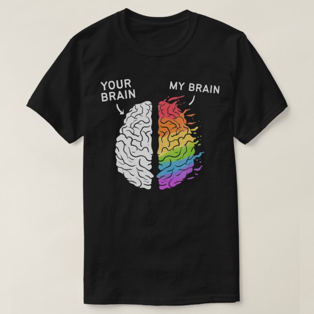 Camiseta Neurodivergente ADHD ASD Aspergers Autism Neurodiv (Frente do Design)