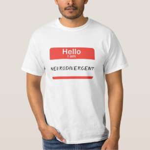Camiseta Neurodivergente Nametag