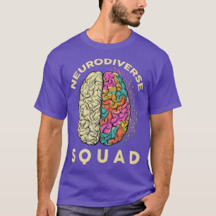 Camiseta Neurodiverse Squad Brain Celebrate Autism Awarenes