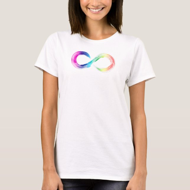 Camiseta Neurodiversidade Arco-íris (Frente)