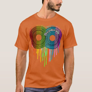 Camiseta Neurodiversidade Arco-Íris Infinito ADHD Neurodive