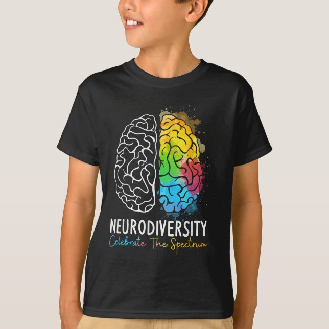 Camiseta Neurodiversidade - Autismo Espectro Asd Adhd Arco- (Frente)
