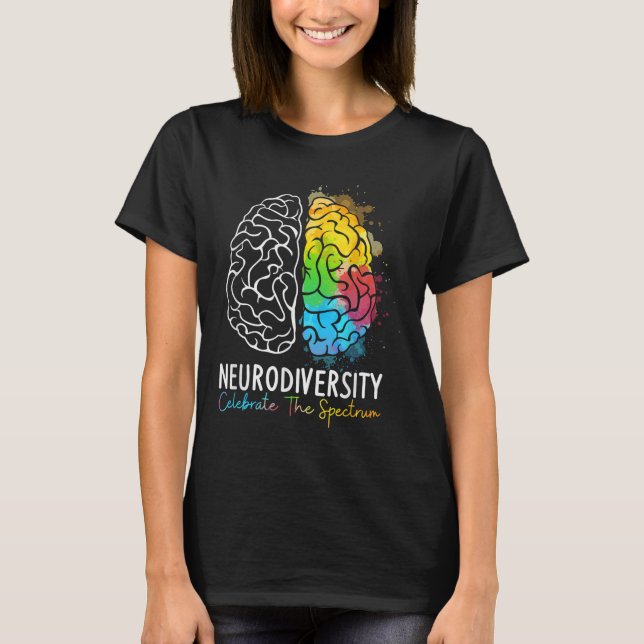 Camiseta Neurodiversidade - Autismo Espectro Asd Adhd Arco- (Frente)