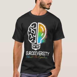 Camiseta NeuroDiversidade Autismo Espectro Asd Arco-Íris Br