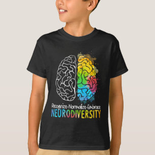 Camiseta NeuroDiversidade Autismo Espectro Asd Arco-Íris Br