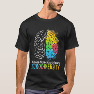 Camiseta NeuroDiversidade Autismo Espectro Asd Arco-Íris Br