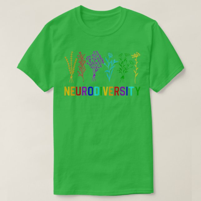 Camiseta Neurodiversidade Autismo Sensibilização ADHD Fluxo (Frente do Design)