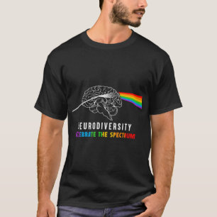 Camiseta Neurodiversidade, Celebre O Espectro. O cérebro