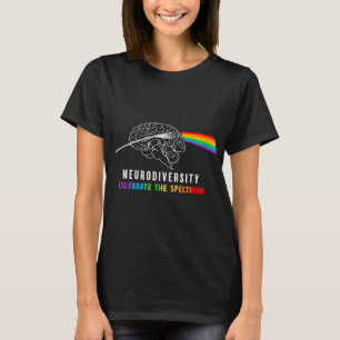 Camiseta Neurodiversidade, Celebre O Espectro. O cérebro