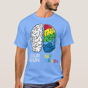 Camiseta NeuroDiversidade cerebral para Dislexia ADHD Autis