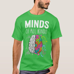 Camiseta NeuroDiversidade Cérebro ADHD Autismo Clássico