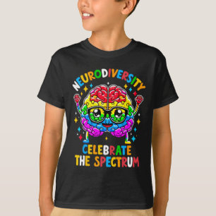 Camiseta Neurodiversidade Cérebro Autismo Sensibilização