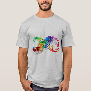 Camiseta Neurodiversidade é belo Arco-Íris é um presente
