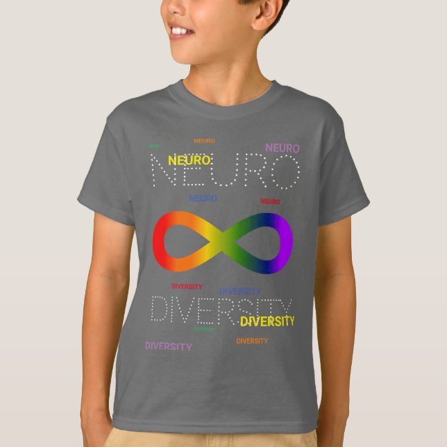 Camiseta Neurodiversidade é escuro (Frente)