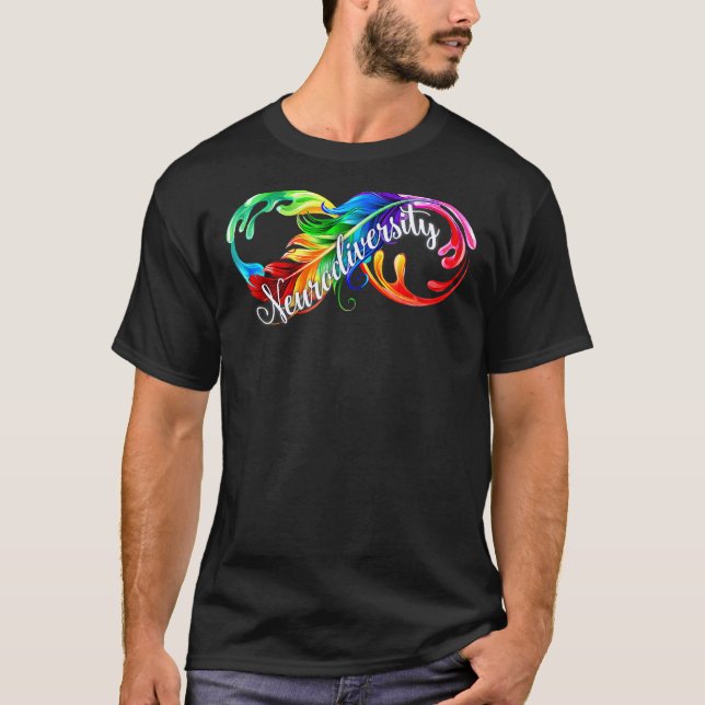 Camiseta Neurodiversidade É Linda Infinidade Conscientizaçã (Frente)