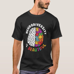 Camiseta Neurodiversidade é Lindo SPED TDAH Autismo Conscie