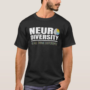 Camiseta Neurodiversidade Todos Pensamos Diferente Autismo