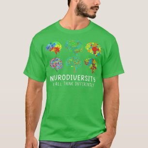 Camiseta Neurodiversidade Todos Pensamos Diferentemente Aut