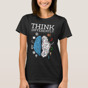 Camiseta Neurodiversidade Todos Pensamos Diferentemente Cér