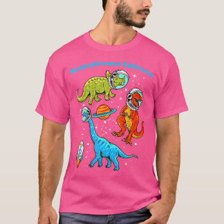 Camiseta Neurodiversificado Espaço dos Dinossauros Universo