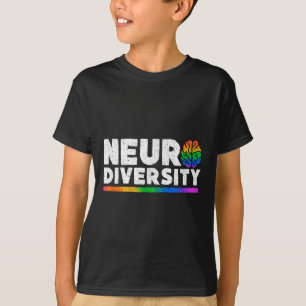 Camiseta Neurodiversity Autism Adhd Saúde Mental Consciênci