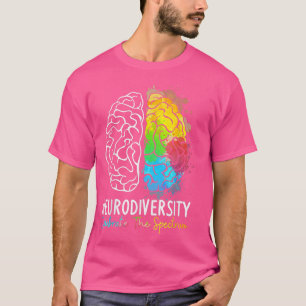 Camiseta Neurodiversity - Autism Spectrum ASD ADHD Rainbow