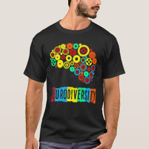 Camiseta Neurodiversity Autismo Sensibilização Orgulho de A