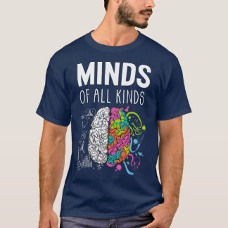 Camiseta Neurodiversity Cérebro ADHD Autismo Atenção 3