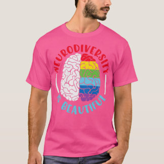 Camiseta Neurodiversity Cérebro ADHD Autismo Dotação de con