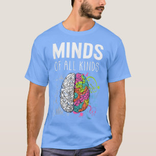 Camiseta Neurodiversity Cérebro ADHD Autismo Sensibilização