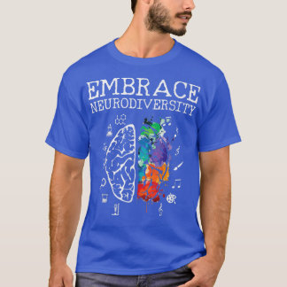 Camiseta Neurodiversity Embrace ADHD Autism ASD Premium