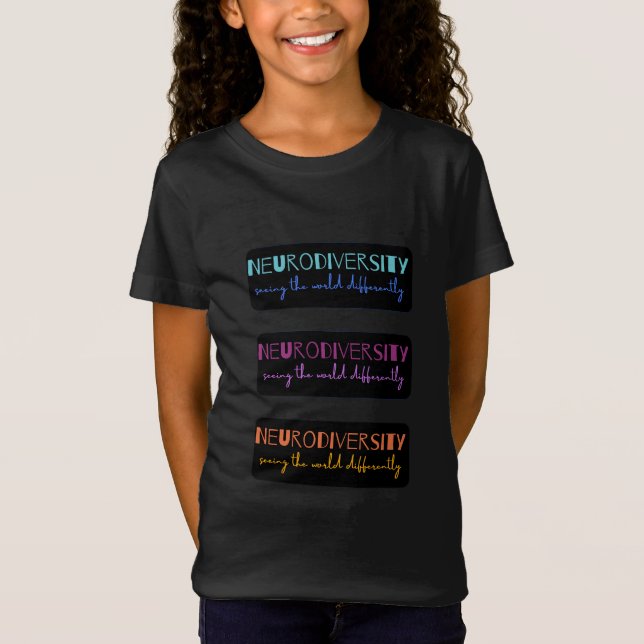 Camiseta Neurodiversity Girls" (Frente)
