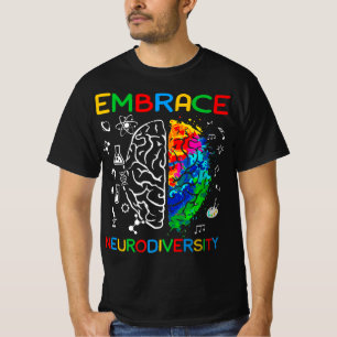 Camiseta Neurodiversity Shirt Embriagem com o Autismo ADHD