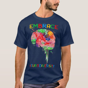 Camiseta Neurodiversity Shirt Embriagem com o Autismo ADHD