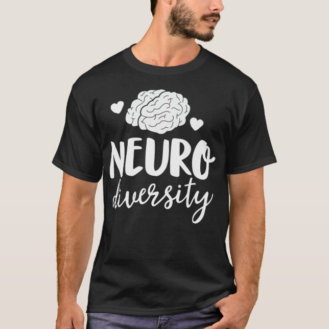 Camiseta Neurodiversity Special Education Teacher Brain SP (Frente)