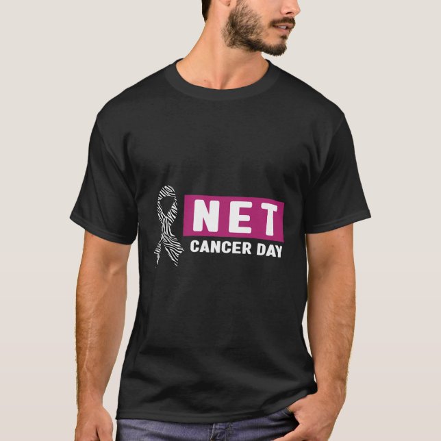 Camiseta Neuroendocrine Cancer Awareness - World Net Cancer (Frente)