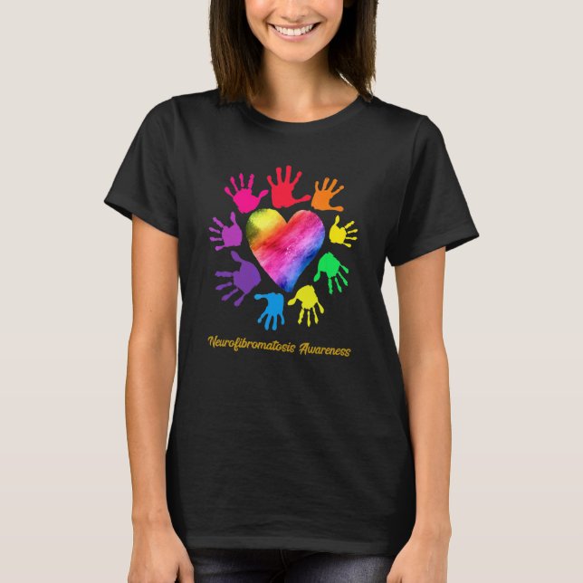 Camiseta Neurofibromatosis Awareness Hands Neurofibromatosi (Frente)