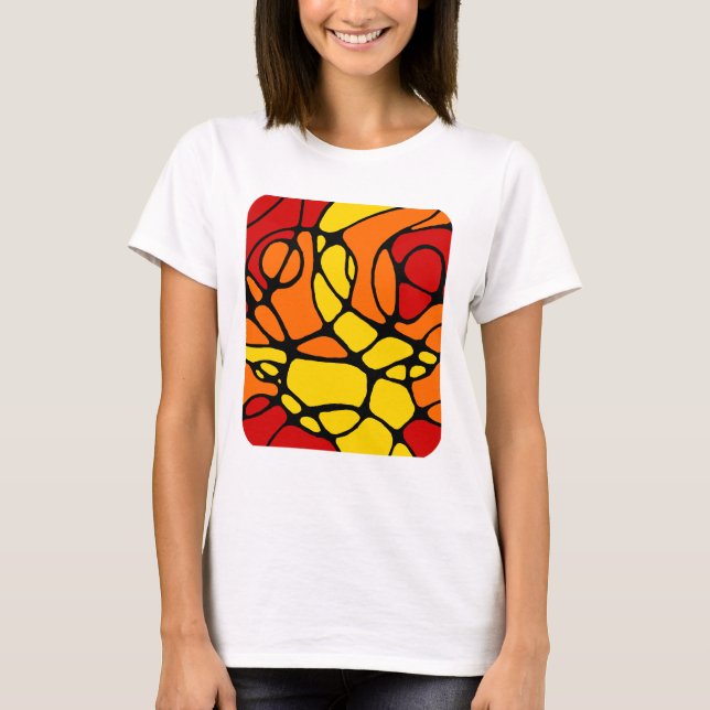 Camiseta Neurografik modernes abstraktes Design (Frente)