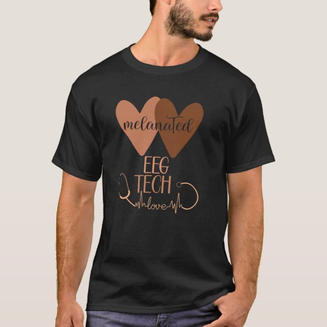 Camiseta Neurologia de História Negra Melanizada por Tecnol (Frente)