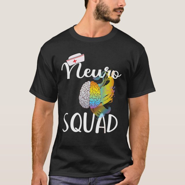 Camiseta Neurologia Neuro Squad Neuroscience Neurologist Ma (Frente)