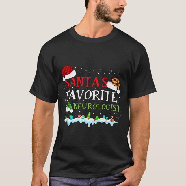 Camiseta Neurologist Fun s Favorite Santa Tee (Frente)
