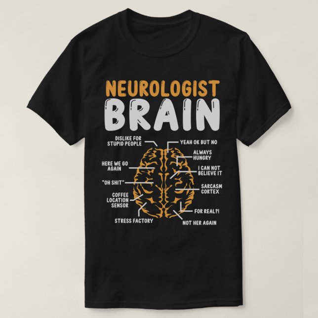 Camiseta Neurologista acessa neurociência para o trabalho (Frente do Design)