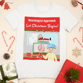 Camiseta Neurologista Aprovado: Papais noeis De Natal Começ